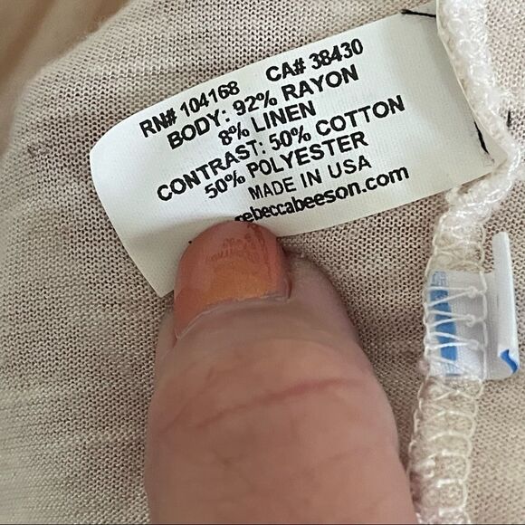 Rebecca Beeson Asymmetrical Sleeveless Scoop Neck Tee, size 2 - Picture 16 of 16